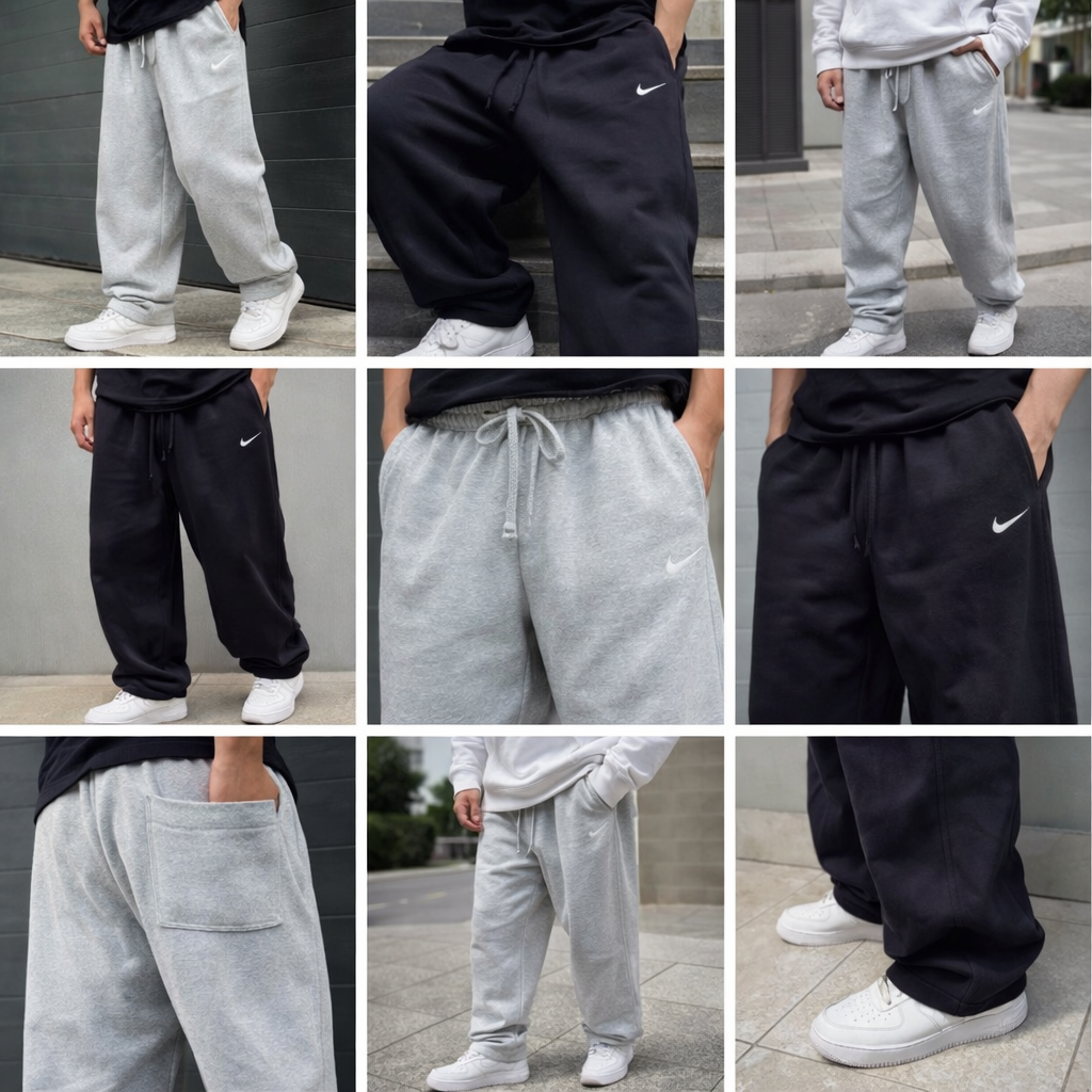 Premium Wide-Fit Sweatpants - بنطلون وايد بريميوم