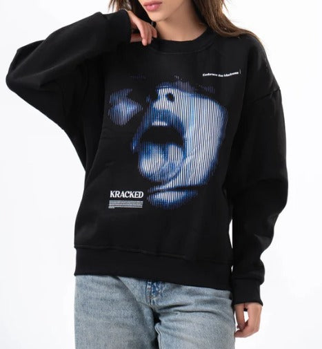 Premium Graphic Sweatshirt - سويت شيرت جرافيك فاخر